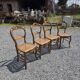 4 chaises style Louis XV en merisier