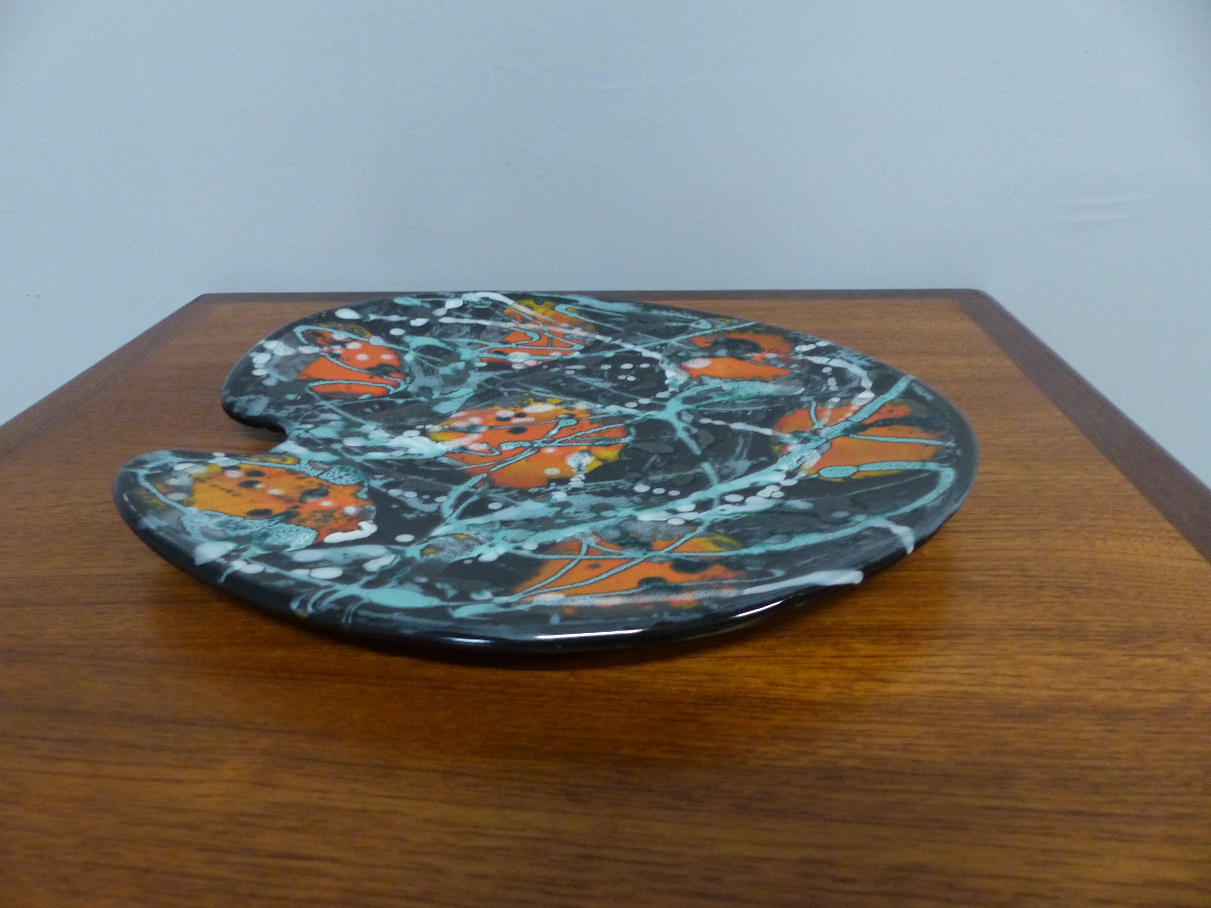 Ceramic POET LAVAL palette of painter