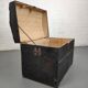 Wooden travel trunk