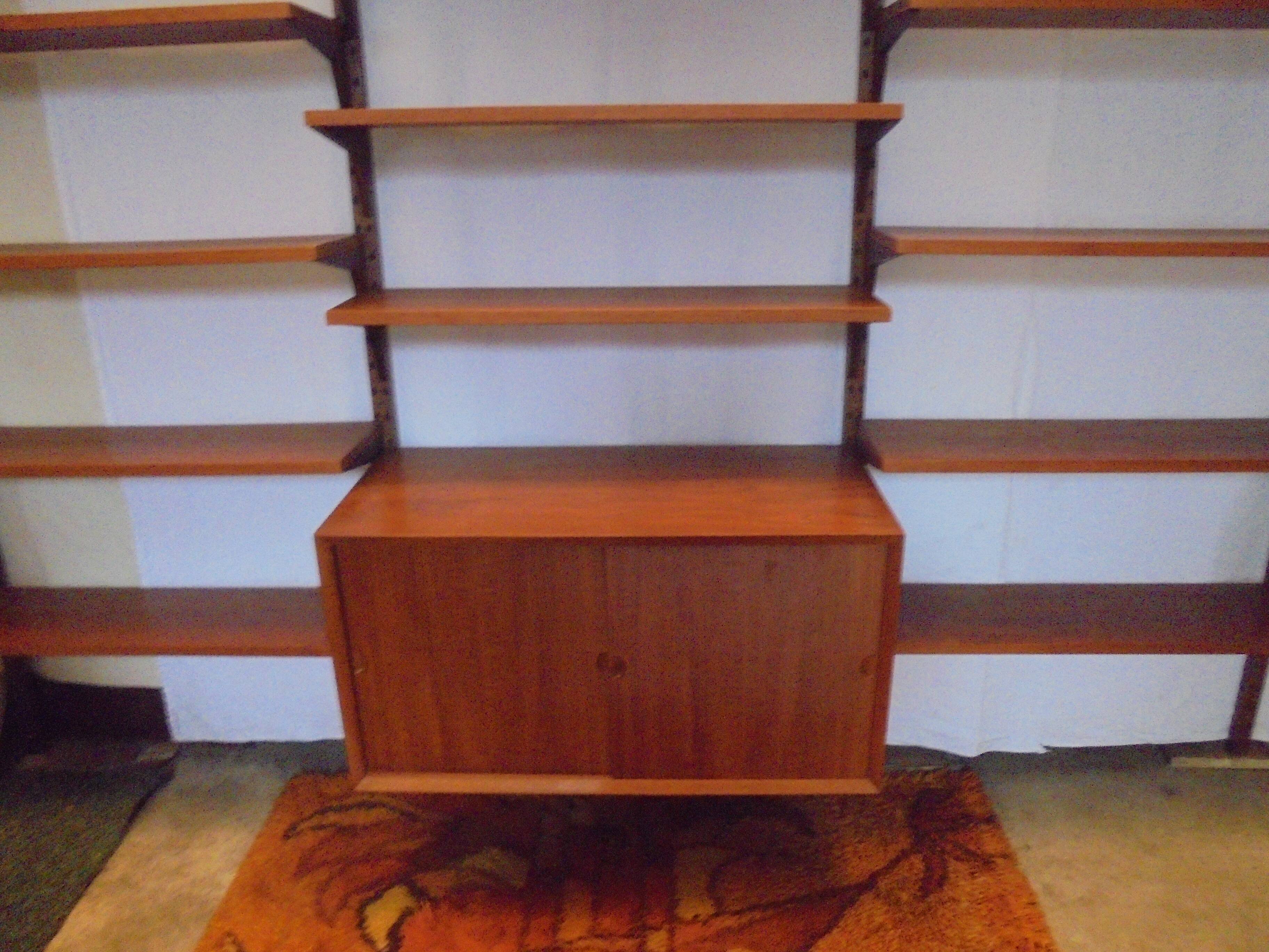 Danish modular library furniture by Poul Cadovius from the 60s