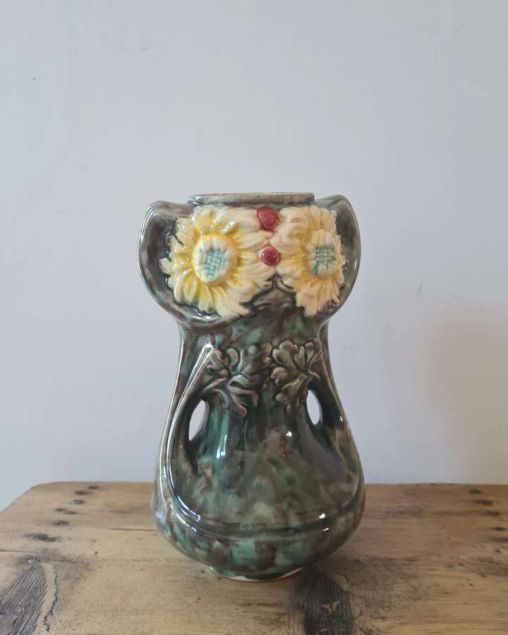 Art Nouveau slurry vase