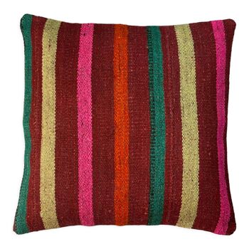 Housse de coussin en Kilim turc vintage 40x40cm