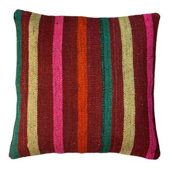 Vintage turkish Kilim cushion cover 40x40cm