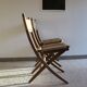 Danish style wooden chairs and braided rope