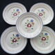 Set de 5 assiettes plates en faïence de Lunéville KG  Modèle Chantilly
