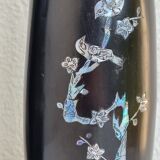 Black lacquered vases