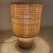 Lampe boule en bois