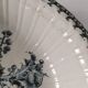 Large antique Gien hollow dish, Chardons blue model – fine 19th century earthenware