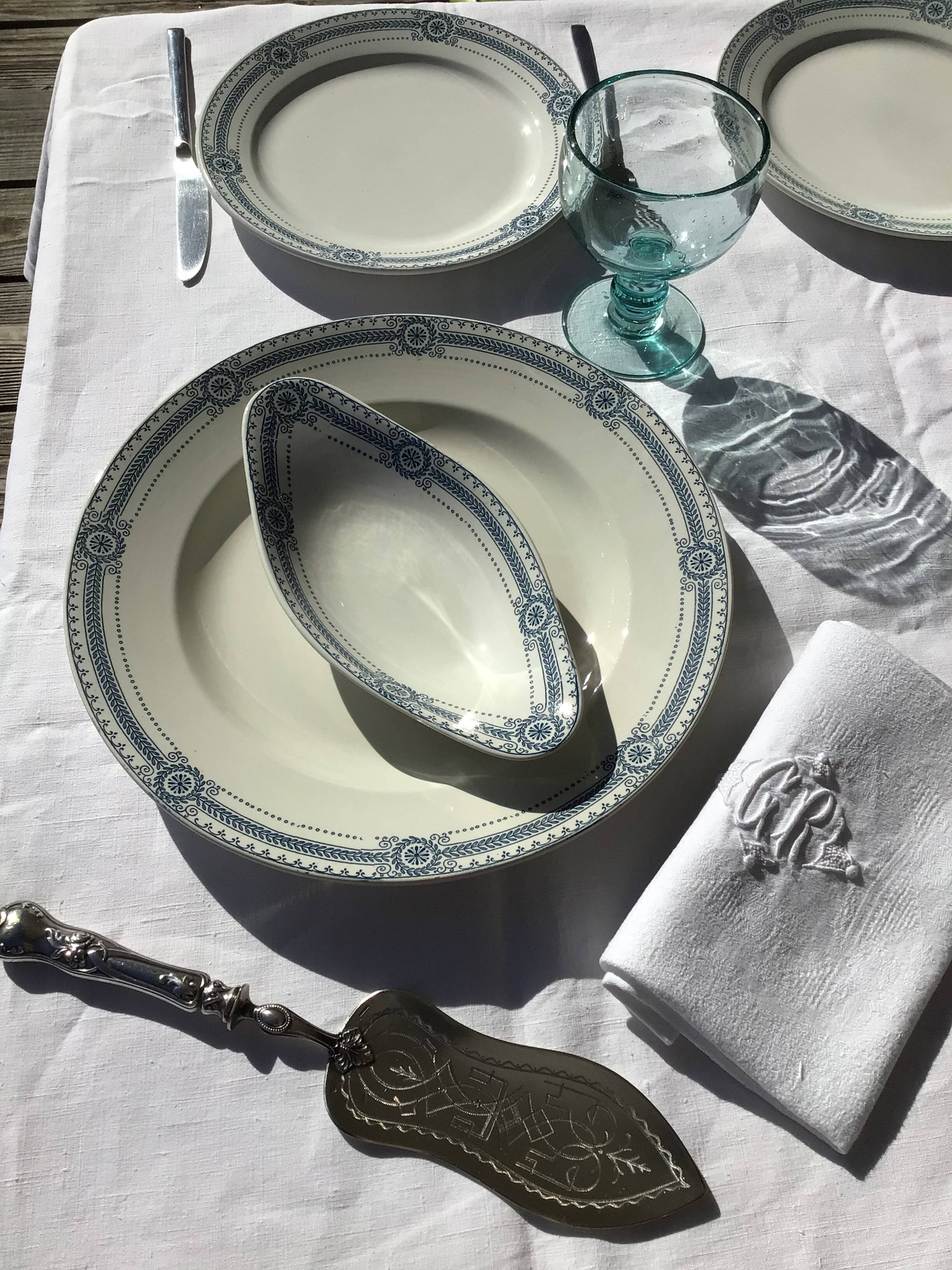 3 Flat plates Terre de fer Carina U&C Sarreguemines