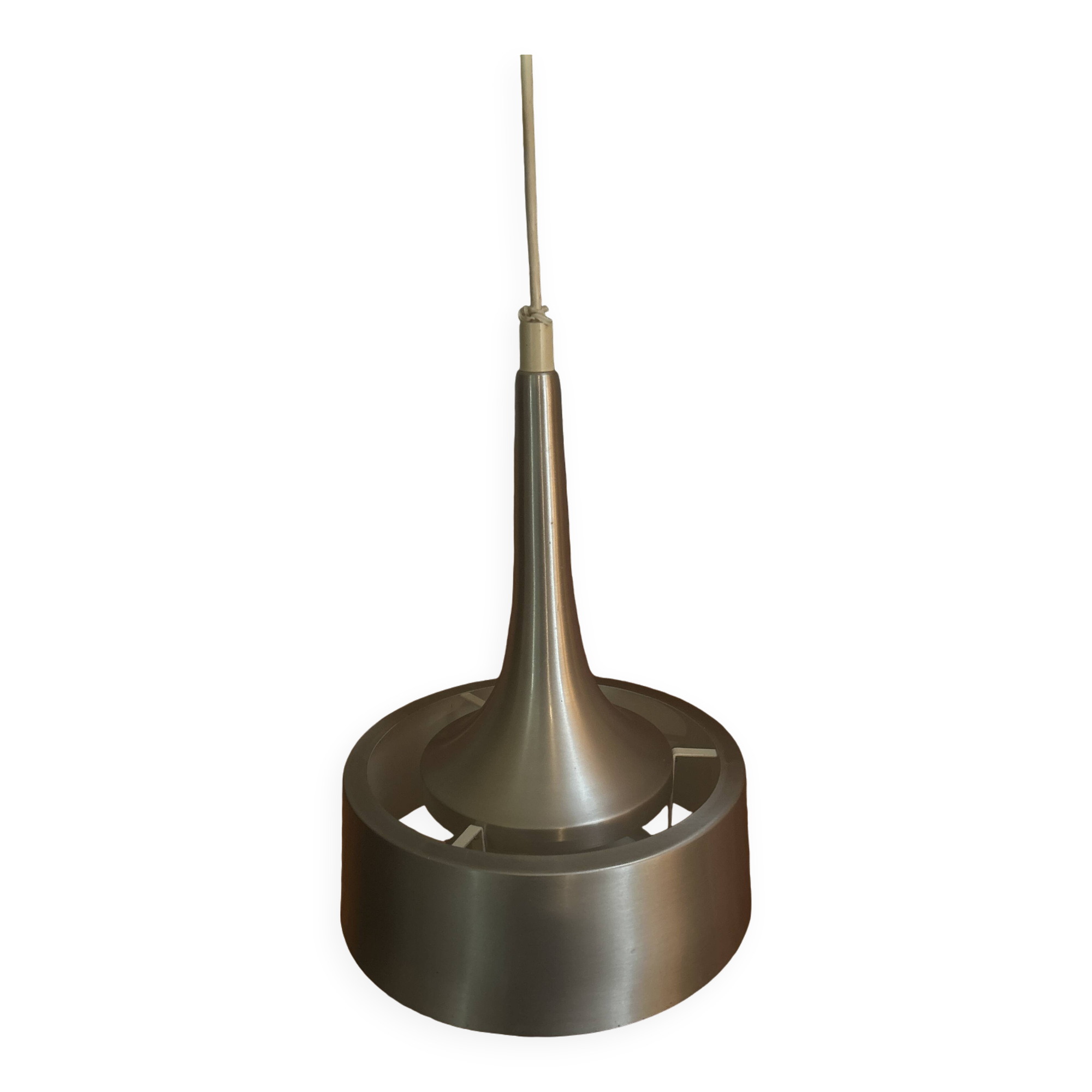 Vintage designer aluminum pendant light