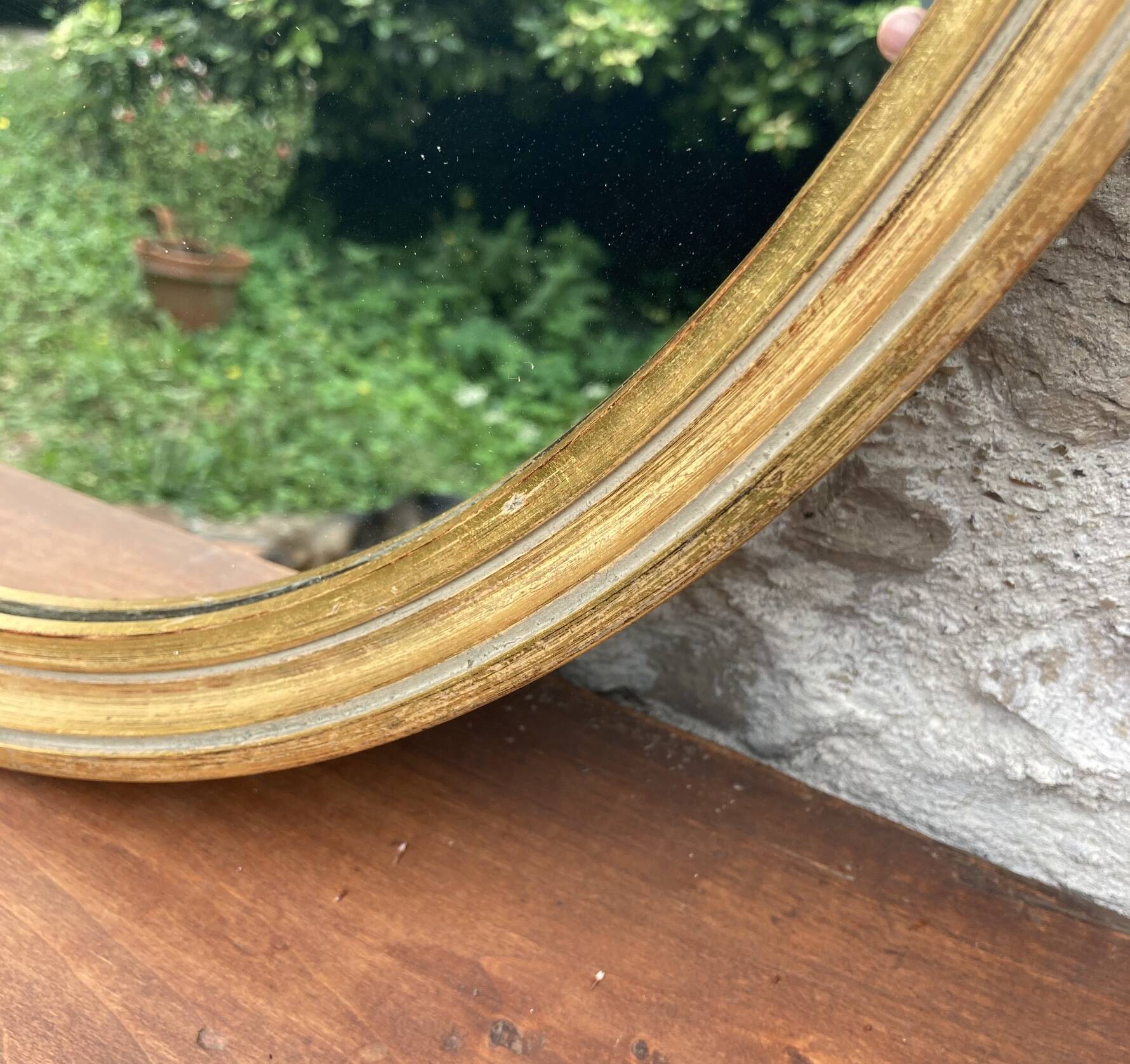 Miroir ancien doré