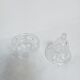 Set of 2 pear and apple candy boxes in anna Hütte crystal