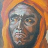 Tableau huile portrait orientaliste