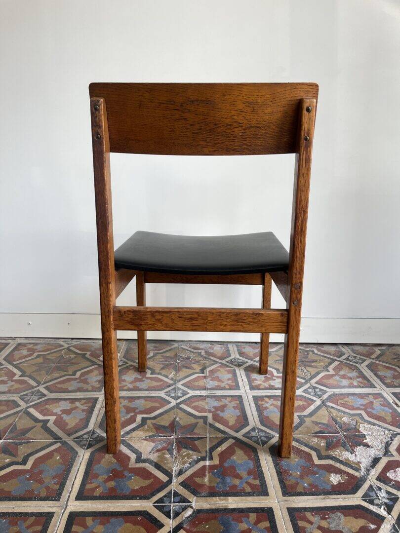 'Abstracta' set of 6 dining chairs – Jos De Mey for Van den Berghe – Pauvers