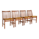 Set of 4 teak dining chairs, Scandinavia, 1960s