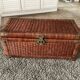 Malle osier vintage circa 60