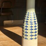 Large ceramic vase — blue pattern