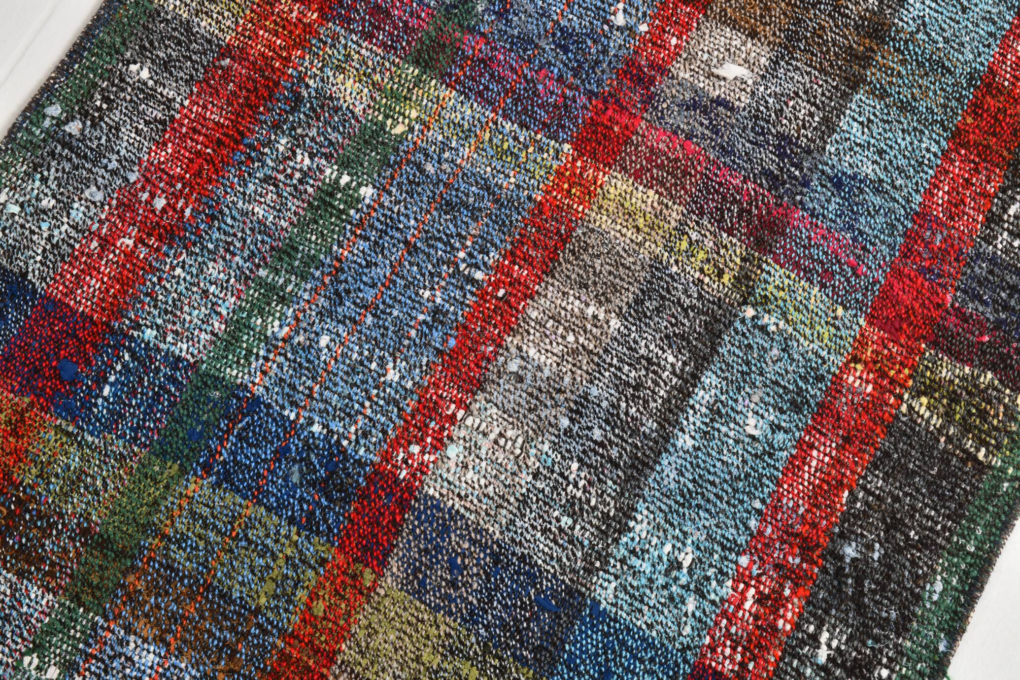 Flatweave Turkish runner rug 248x70cm