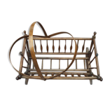 19th century wooden rocking cradle