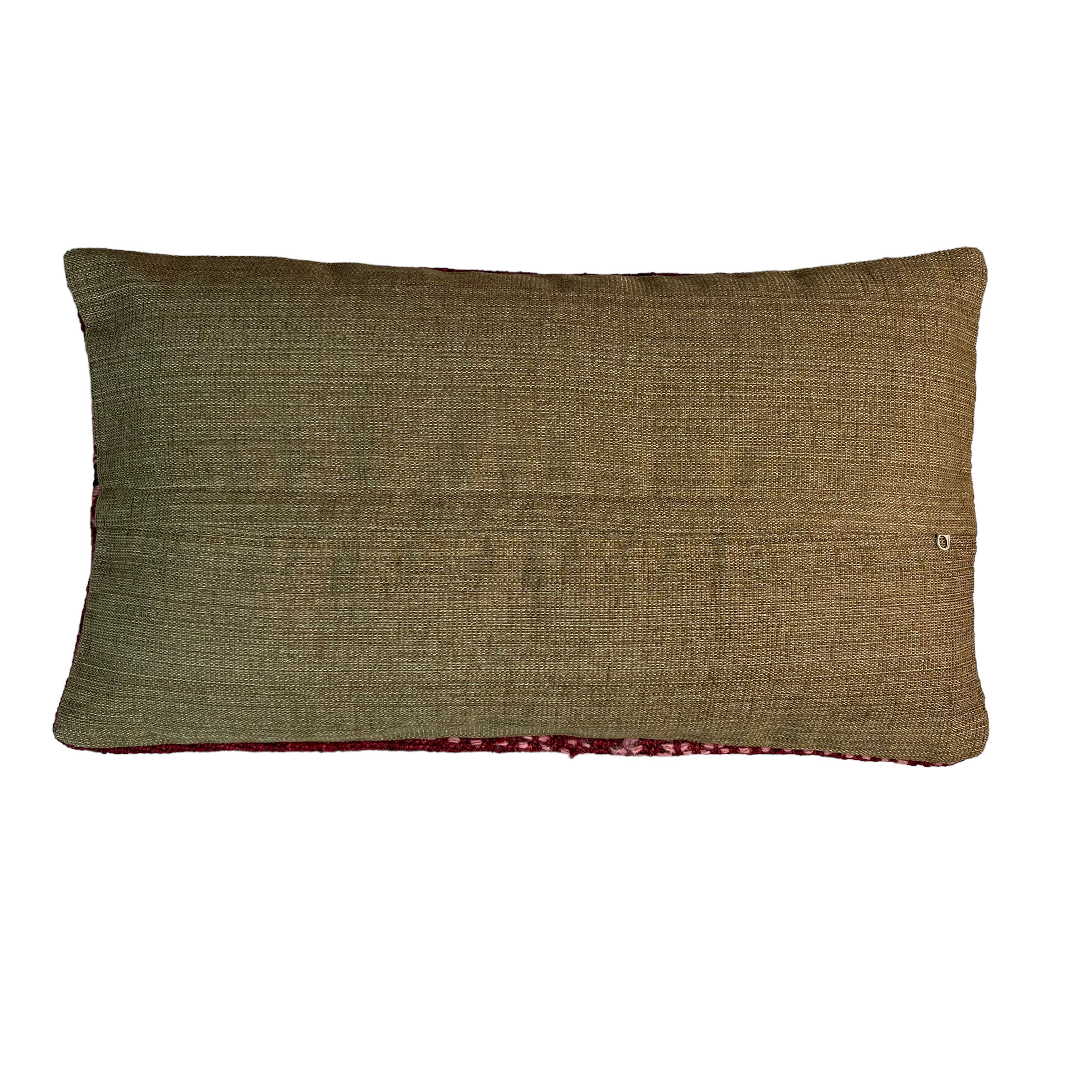 Vintage turkish kilim cushion cover, 30 x 50 cm