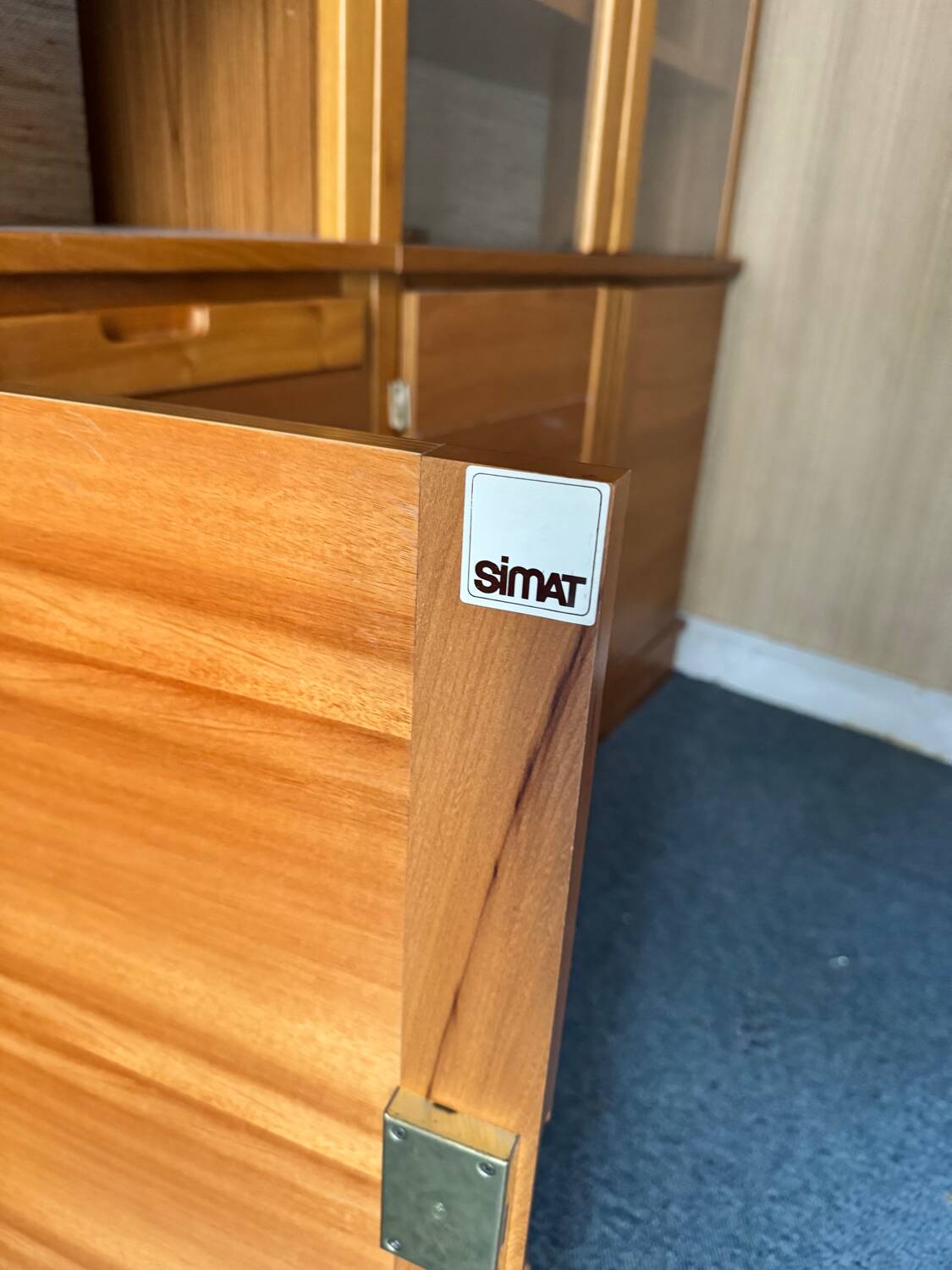 Large modular bookshelf – Simat – Scandinavian design 1970