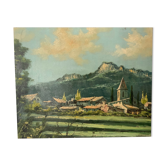 Tableau paysage de montagne