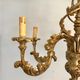 Louis XV Patine style chandelier with ancient Golden Patina Rockery Luster