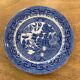Assiette blue willow XIXeme décor chinois