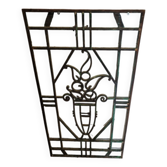 Old cast iron grid 105× 55cms