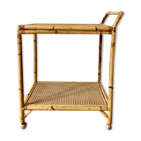 Vintage rattan service