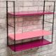 Etagère string acier vintage h49x49x17 dans son jus 1960 à 70