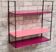 Etagère string acier vintage h49x49x17 dans son jus 1960 à 70