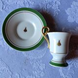 Napoleon coffee cups enhanced with gold hand
