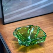 Green Murano glass , 1960's contemporary glass hand made in Italy