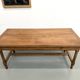 Large extendable farmhouse table in solid cherry wood - 1900s
