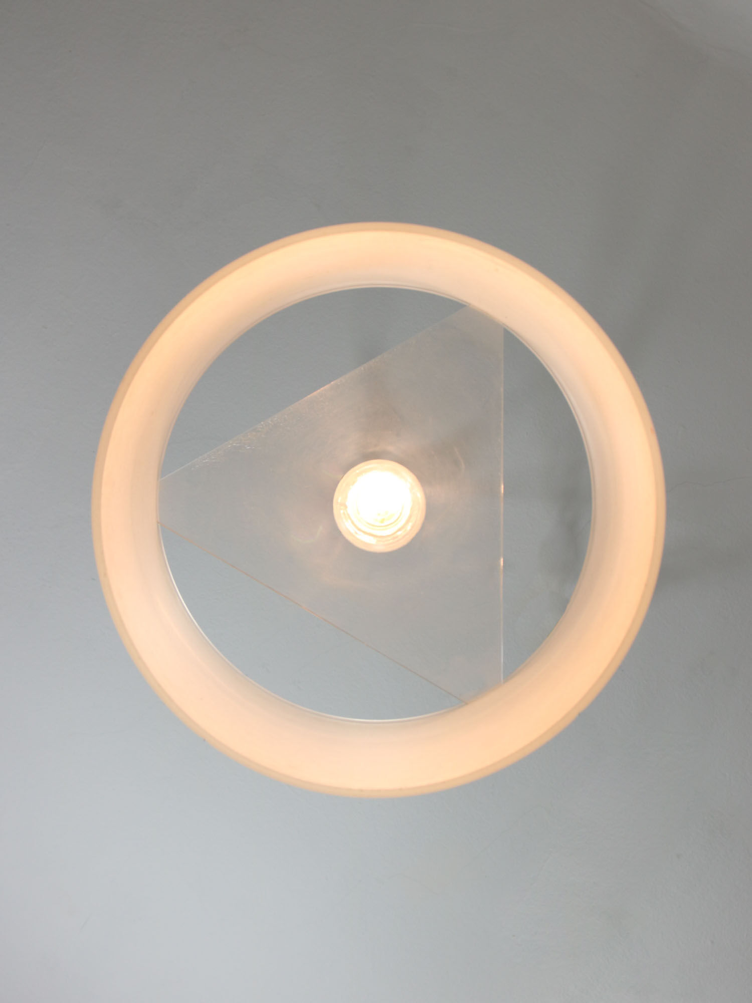 Italian vintage plexiglass pendant lamp, 80s