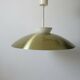 Suspension scandinave aluminium doré années 70