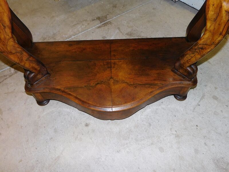 Console in mahogany of the 19th