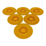 6 Rösti egg cups, Denmark, 1970s.