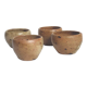 Set of 4 vintage stoneware shells