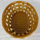Vallauris ocher colored ceramic basket