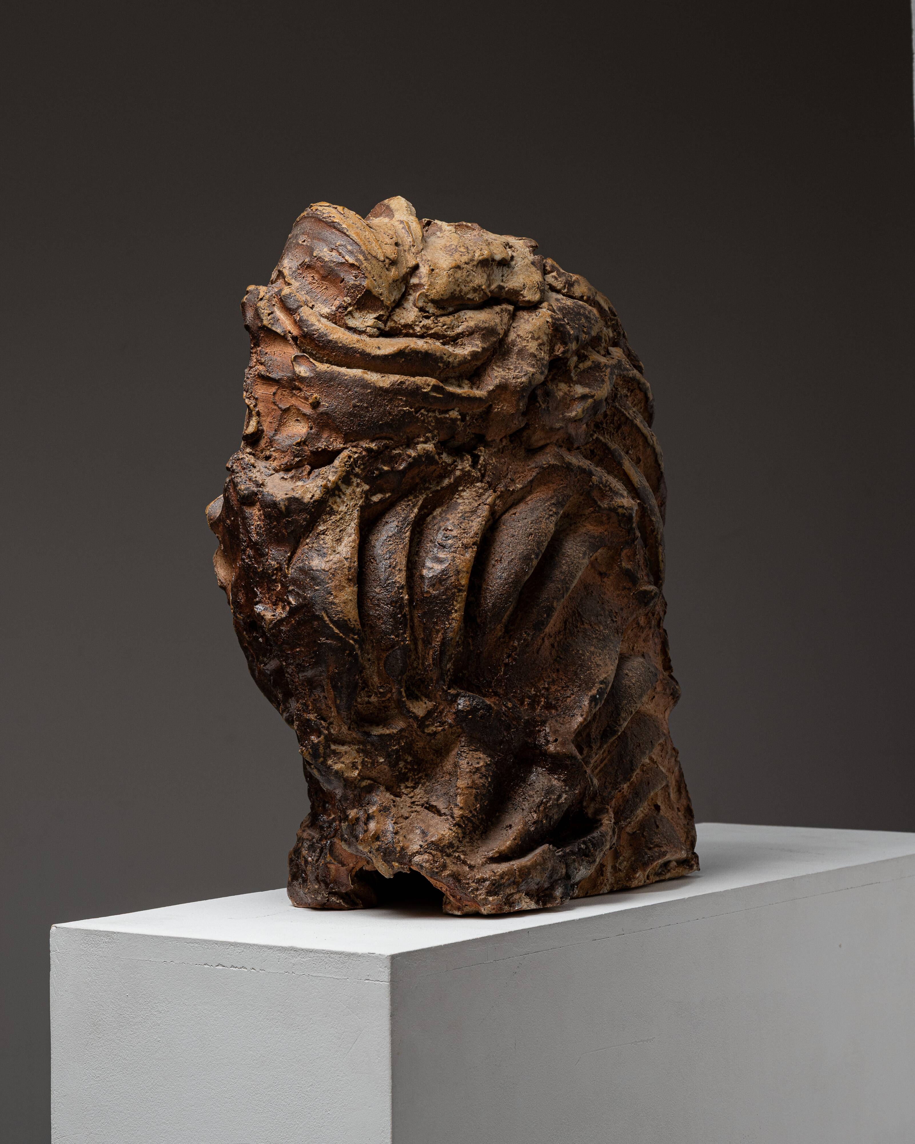 Large abstract ceramic, Hervé Rousseau, 2000s