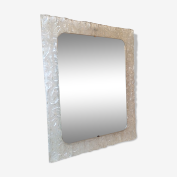 Miroir rectangulaire en plexiglass transparent 1960 - 60x76cm