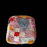 Moroccan wool pouf
