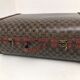 Wooden suitcase leather and metal 60s