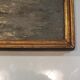 Impressionist painting on cardboard 1900 - marine, boats