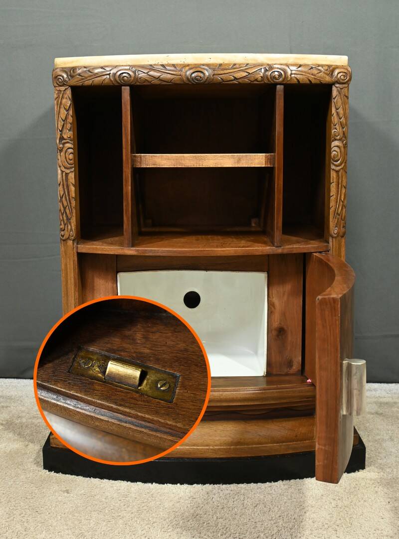 Nightstand in Walnut, Art Deco – 1930