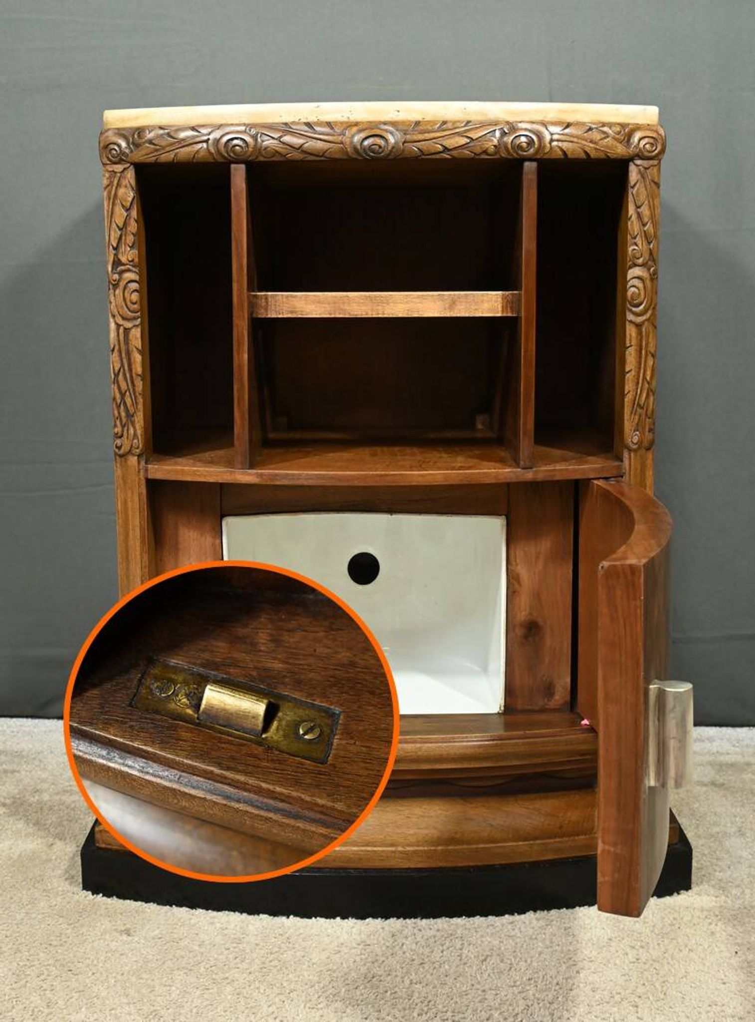 Chevet en Ronce de Noyer, Art Déco – 1930