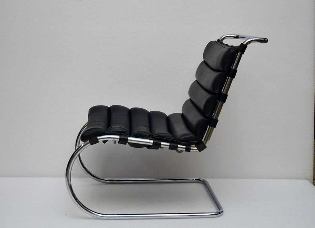 Ludwig Mies van der Rohe armchair MR series for Knoll, 1980s