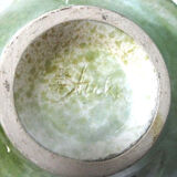 Vase ceramic ball signed f store for Fred and Andrée Stocker